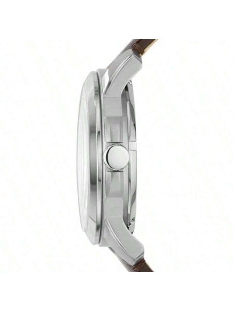 Fossil Men's Automatic Mechanical Leather 3-Hand Watch with Stainless Steel Case & Scratch-Resistant Glass ME3100