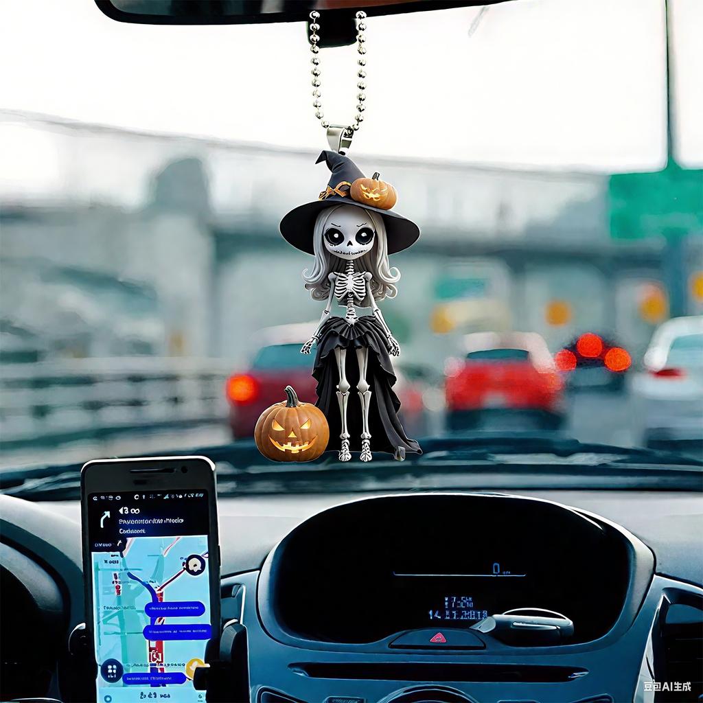 Halloween Decoration, Maiden Festival Pendant, Acrylic Flat Car Interior Pendant, Party Decoration.