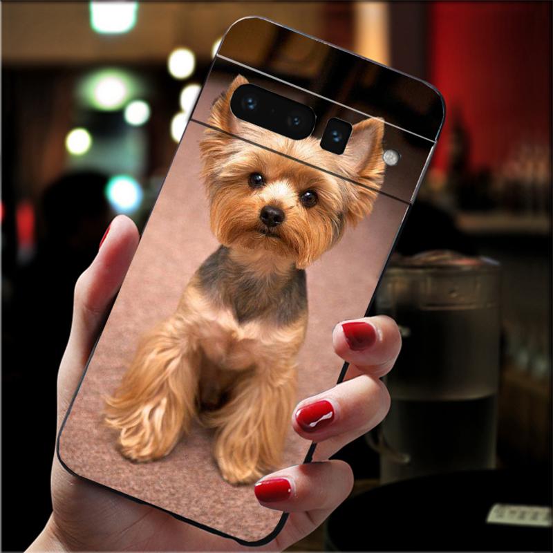 Phone Case For Google Pixel 10 9 Pro XL 9A 8 7 6 Pro Pixel 8A 7A 6A Pixel 8 7 6 5 Yorkshire Terrier Dog Puppy