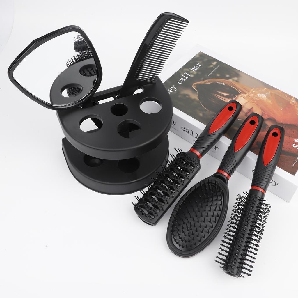 4 / 5 Pieces Mirror Comb Set Air Cushion Curly Hair Ribs Comb Girls Special Smooth Hair Massage Fluffy Comb