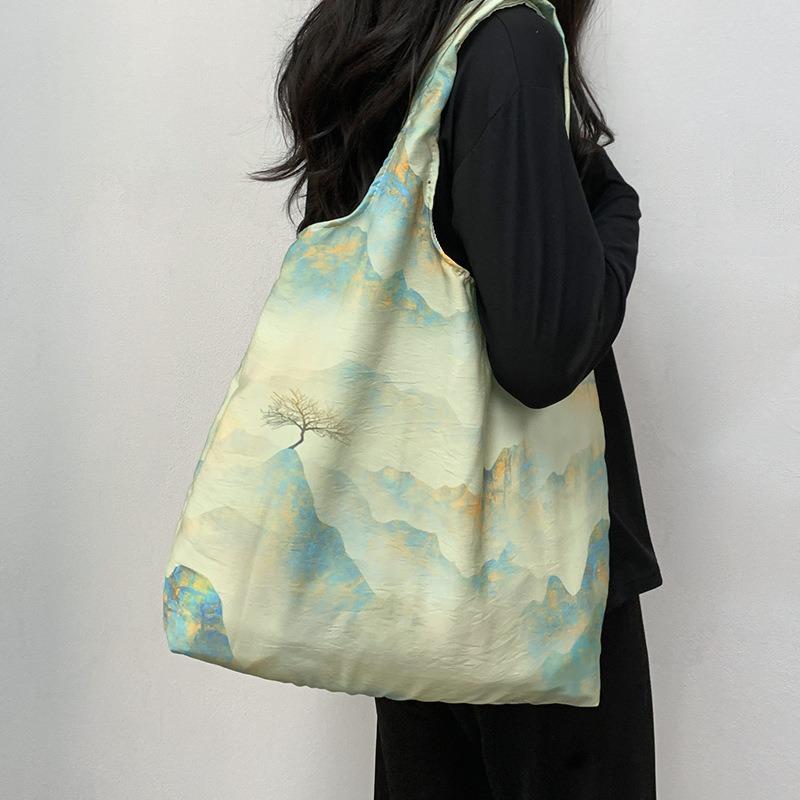Light Canvas Bag Ambience Vintage Vest Shopping Bag