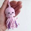 Car Interior Decoration Rearview Mirror Hanging Decor Handmade Octopus Ornament