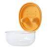 No-Mess Snack Box Transparent Sealed Box with Silicone Lid Reusable Cookies Storage Container Prevent Fingers from Getting Dirty for Picnic Camping