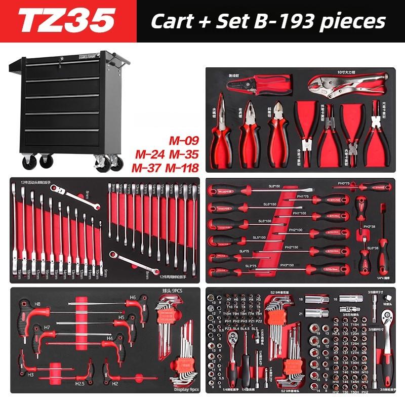 Multifunctional Mobile Cabinet Trolley Tool Box Trolley Tool Cart Storage Toolbox Tank Drawer Auto Repair Cart