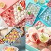 Random Size Ice Cube Tray with Lid, Refrigerator Ice Cube Mold, Mini Round Ice Ball Maker Mold