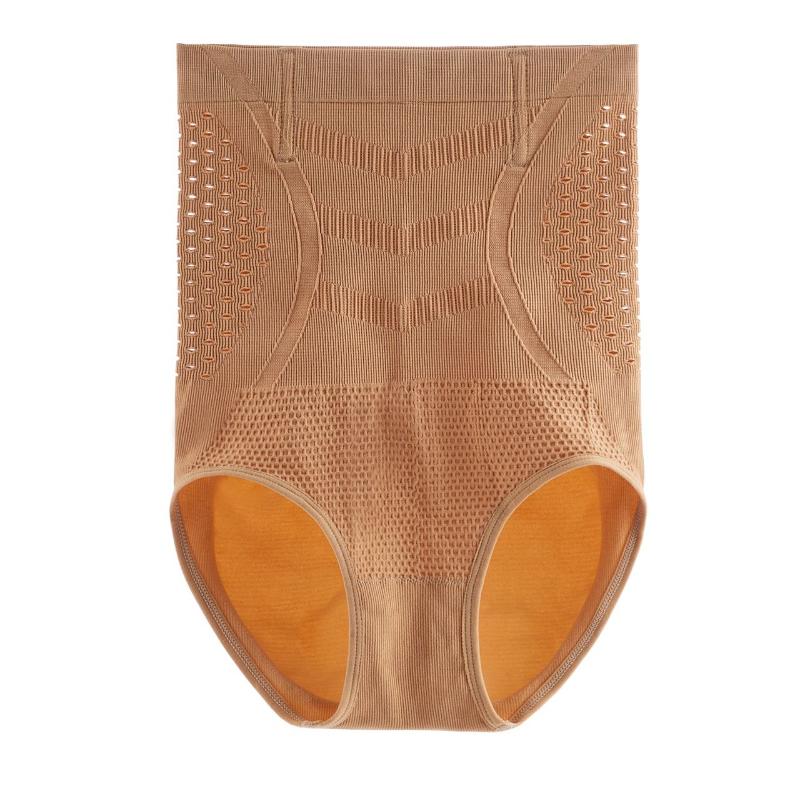 Women's Ultra-Thin High-Waisted Tummy Control Butt Lifting Shapewear Breathable Body Shaping Panties Non-Pinch Butt-Covering Anti-Roll Edge Briefs