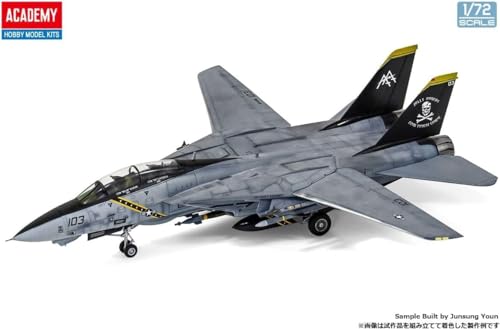Academy 1/72 scale US Navy F-14B Tomcat VF-103 Jolly Rogers plastic model kit (12578)