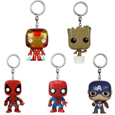 Hot Marvel Spider Man Creative Student Keychain Pendant Anime Peripheral Men's Car Keychain Fashion Women' Bag Accessories Lovely Gifts
