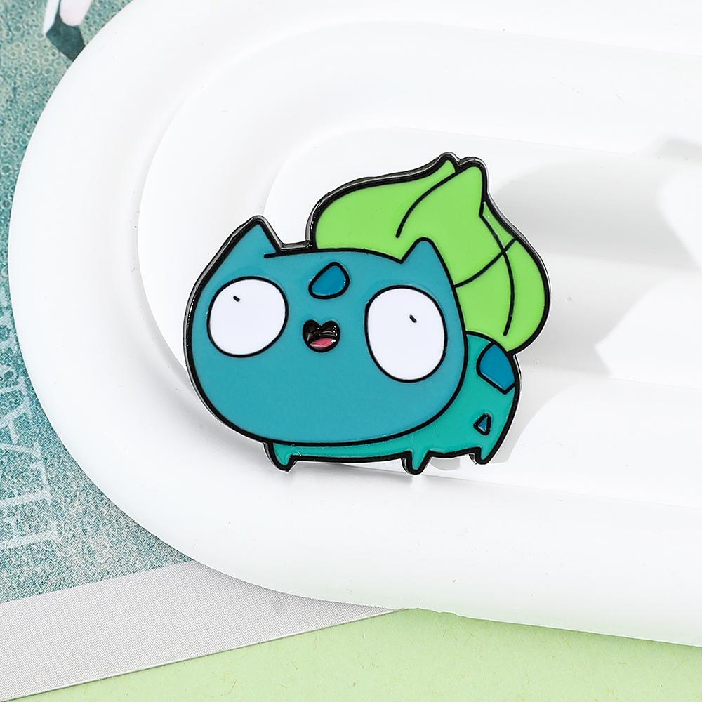 Anime Pokemon Emaliowana przypinka Pikachu Bulbasaur Psyduck Squirtle Odznaka Broszka Jeansowa Odzież torba Urocze Zwierzę dziecko Biżuteria Prezent zabawka