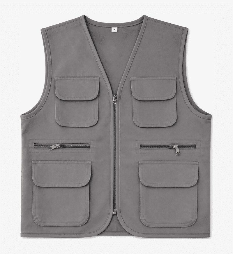 Custom Logo Multi-Pocket Volunteer Vest for Community and Photography Events