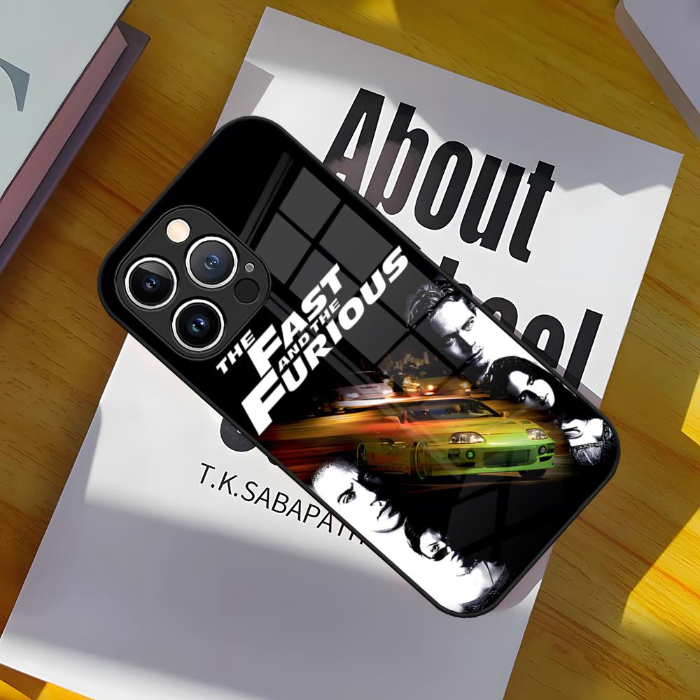 F-Fast And Furiou Phone Case Glass Cover For IPhone 17 15 Pro Max 14 Pro 16 12 11 13 Mini X XR XS 8 7 Plus SE