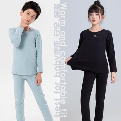 Children's Thermal Fleece Underwear Set - Unisex Base Layer Shirt & Pants