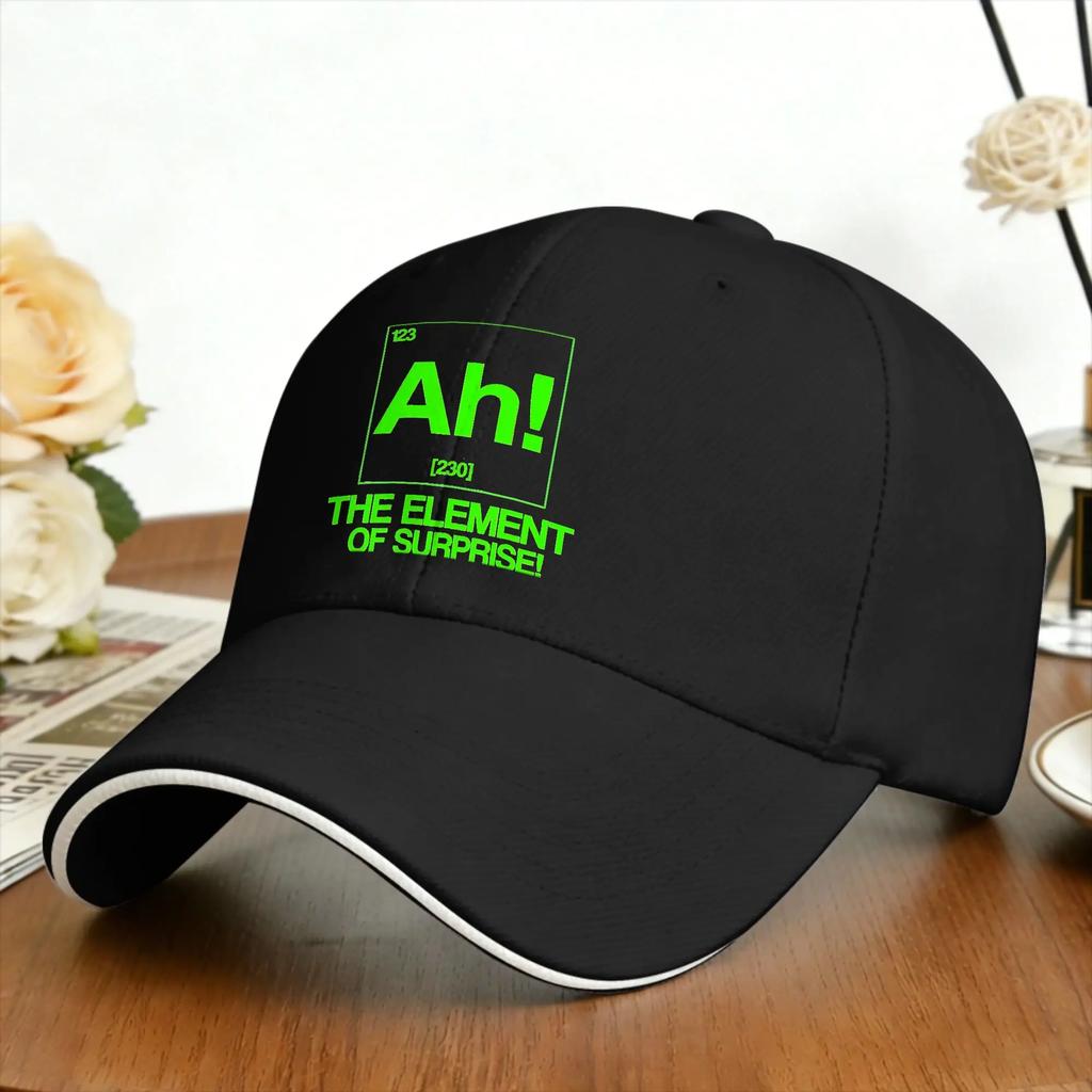 Ah The EleUnisext Of Surprise Funny Science Sandwich Caps Unisex Outdoor Cap Sports Cap Adjustable Baseball Cap Summer