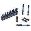 21/10PCS Star Impact Drill Bit Set S2 Steel Hex Head Shank Magnetic Screwdriver Driver Bits Holder Wrench Electric Drill Tools