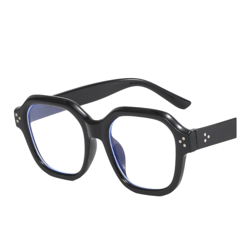 

Retro Square Anti Blue Light Glasses Oversized Large Frame Eyeglasses Computer Glasses Women Men