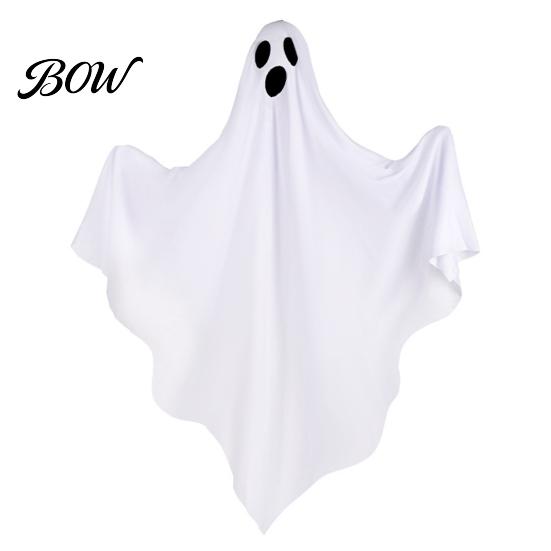 Haunted House Hanging Ghost Prop Halloween Outdoor Decoration, Cute Flying White for Suspended Simple Shape Front Yard, Porch, Patio, Lawn,