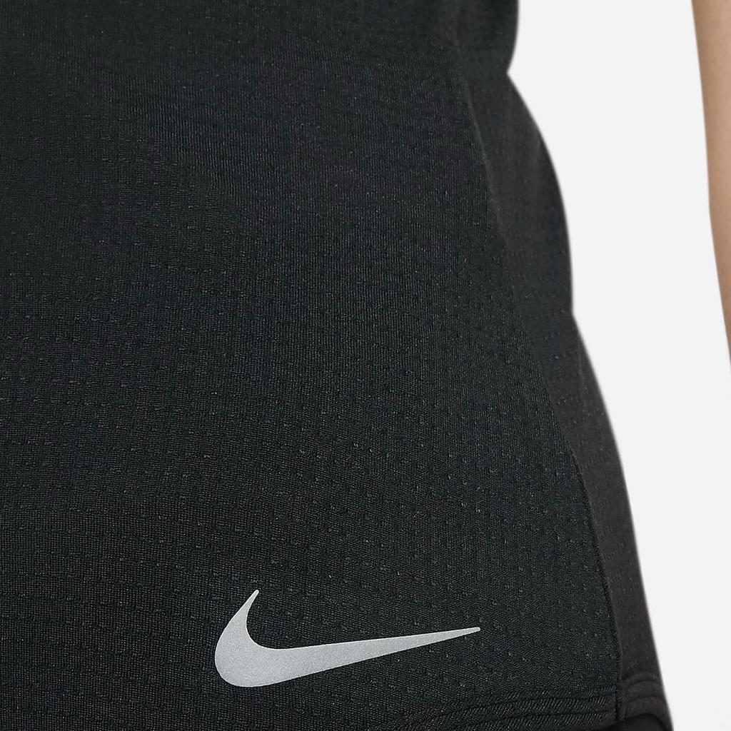 Nike Breathe Casual Sports Breathable Round Neck Short Sleeve T-Shirt Women Tops Black CZ9611-010