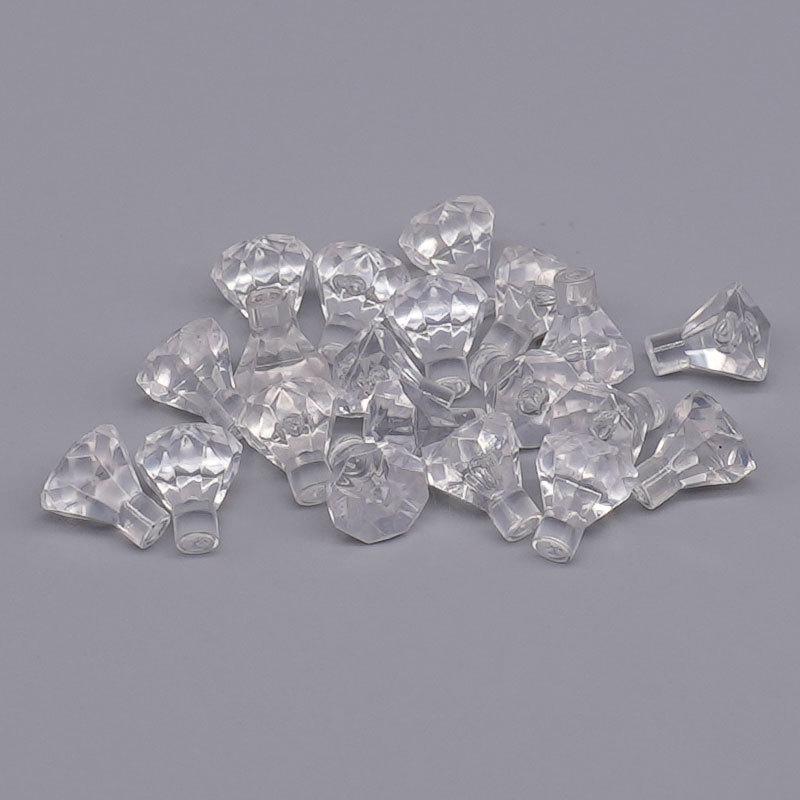 Transparent Diamond Gem Ore Building Blocks - Small Decorative Accessories (Compatible with 30153)