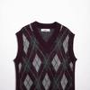 2024 Winter Women's Fashion: European & American Diamond Knit Vest 5755002