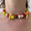 3D Fruit 3D Fruit Necklace Colorful Fruit Beaded Chain Necklace Handmade Necklace  Party Use