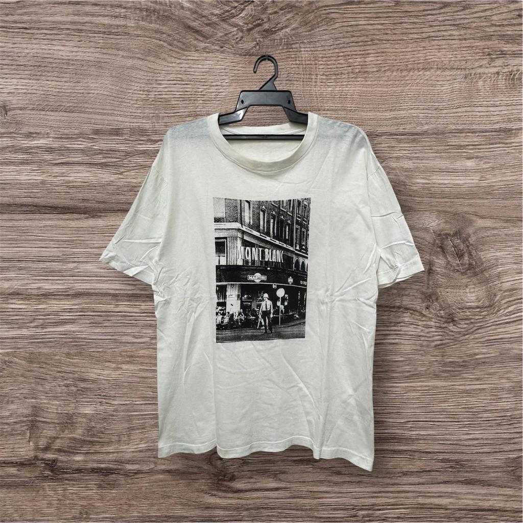 Vintage 90’s London Bar By Mont Blanc Promo Tee / Photoprint / Photo Tee / Black White Photograph / Fashion Portraits / Size XL