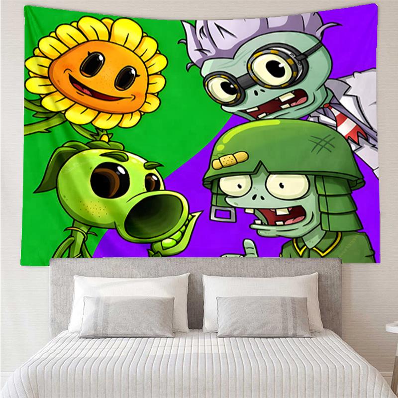 Vibrant Battle Zombies Tapestry Hanging for Bedroom,Livingroom, Playroom,Decor Art Room Wall Tapestry Holiday and Birthday Gifts
