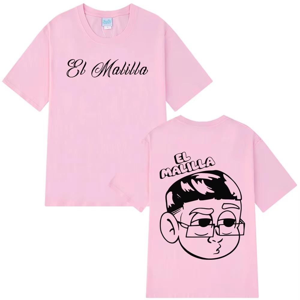 

Rapper El Malilla Album Print 2026 Tshirt Unisex Women Hiphop Tshirts Summer Casual pure Cotton Vintage Tshirts Hip Hop Tops 4XL