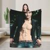 The Vampire Diaries Damon Salvatore Blanket Quality Warm Soft Bedding Throws Autumn Airplane Travel Living Room Funny Bedspread