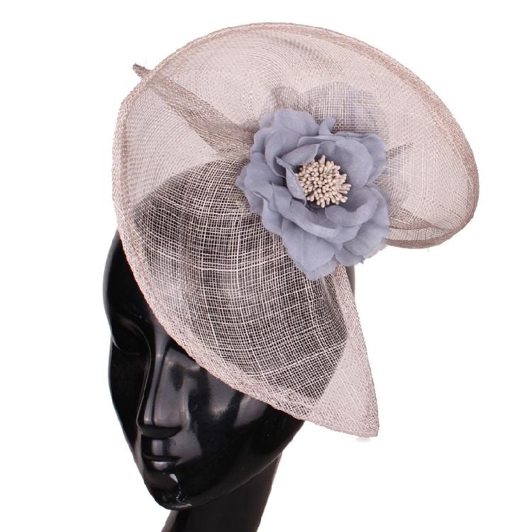

Top Hat Headband Elegant Fascinator Hair Accesories Costume Hairpieces for a Touch of Elegance in Prom Occasion сірий колір