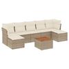 VidaXL Garden Lounge Set with Cushions 8 Pcs Beige Braided Resin 3223776