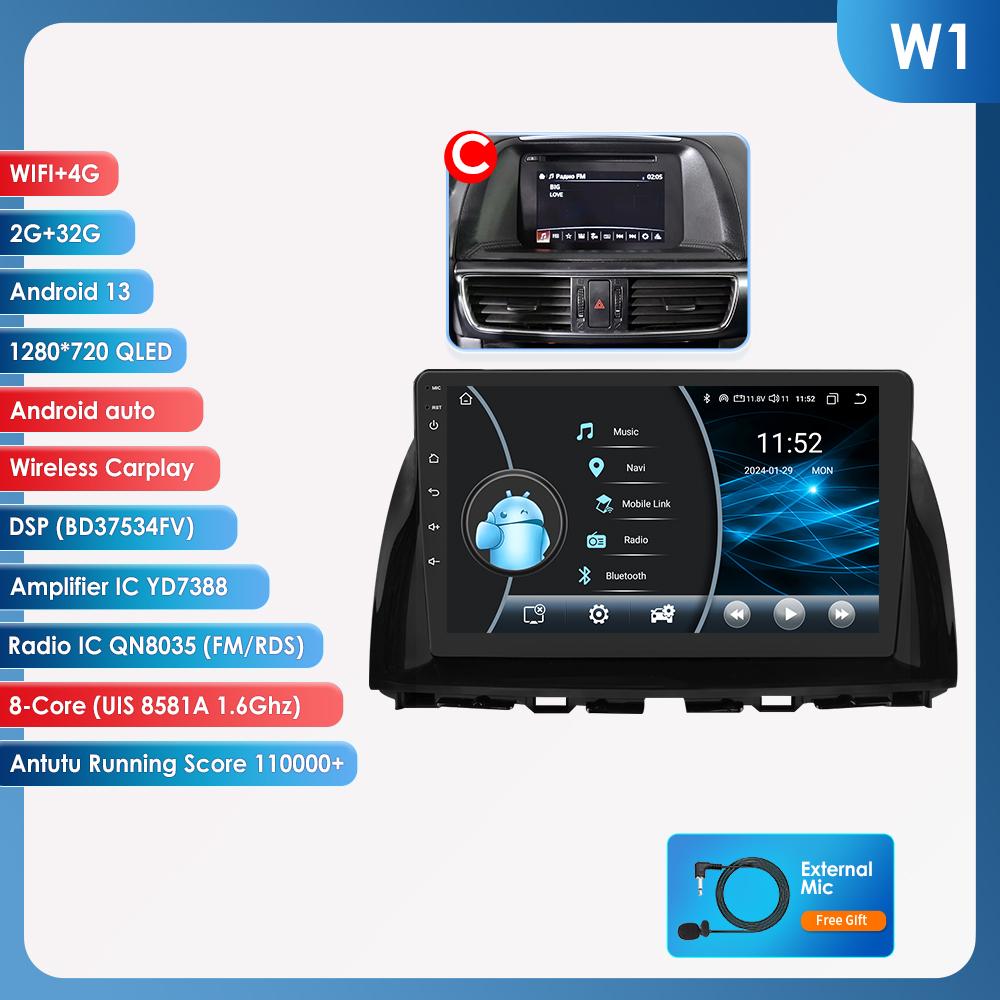 

Hizpo Для Mazda CX5 CX-5 CX 5 2012 - 2015 Автомобильный Радио Мультимедиа Видео Плеер Навигация Android 10 Нет 2din 2 Din Carplay 4G-LTE RDS Интеллектуальный DVR DAB W1 C 8Core 2G 32G