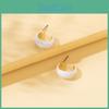 Chic Geometric Earrings With Pearl Detailing Plated Fashion Jewelry