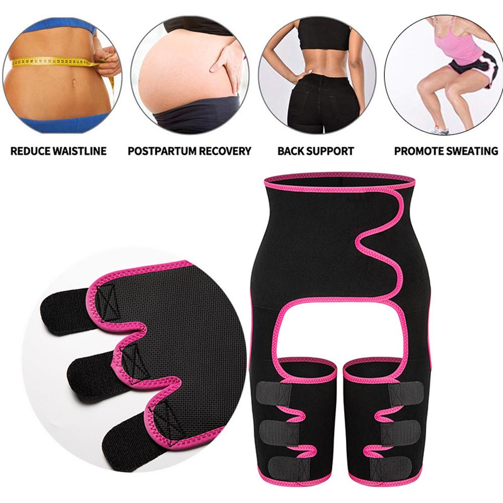 Taillentrainer für Damen, 3-in-1, Taillen- und Oberschenkel-Trimmer, Body Shaper, Gewichtsverlust, Abnehmen, Stützgürtel, Hüftheben, Korsetts, Workout, Fitness