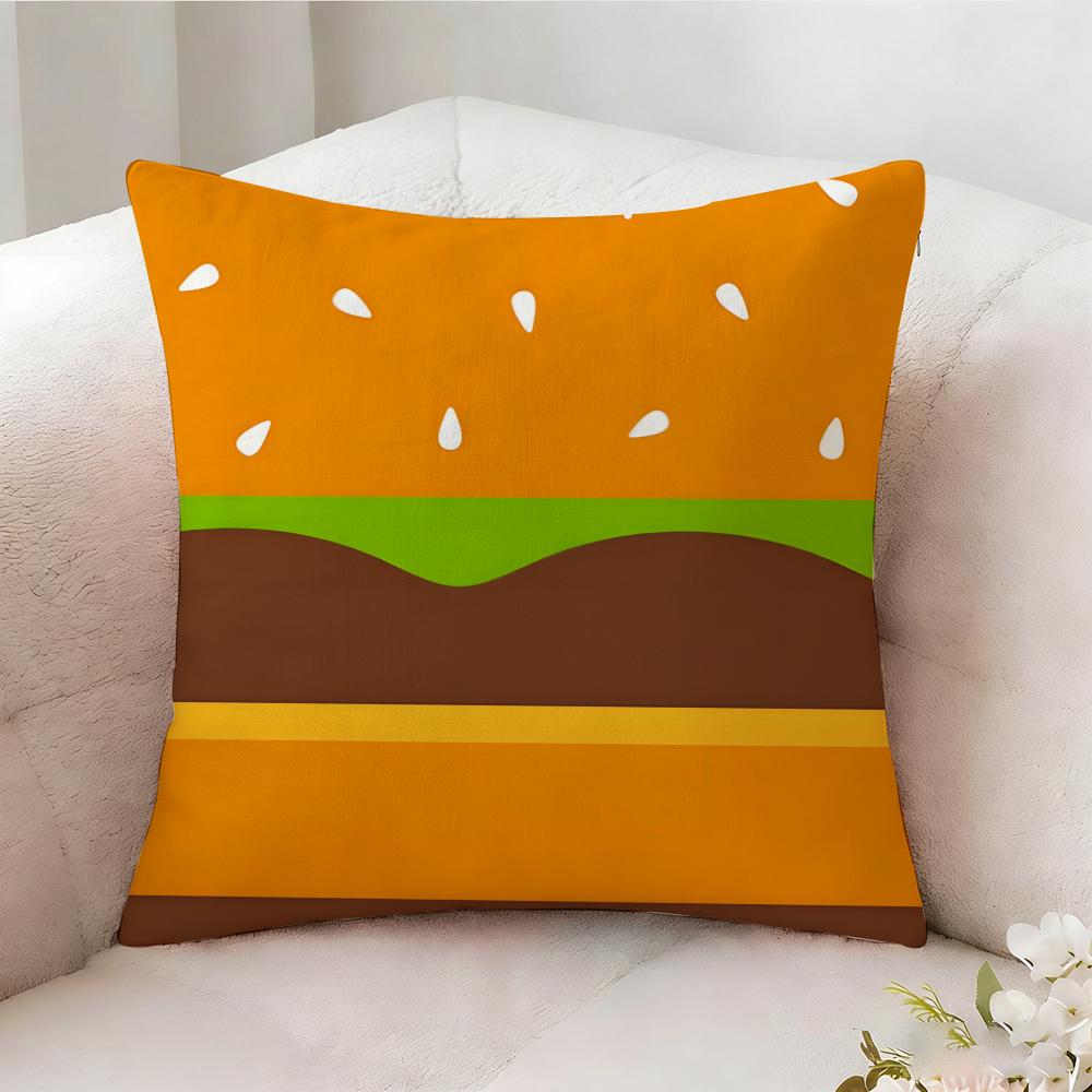 Burger King Brand Pillow Case Pillowcase, Double-sided Printed, Sofa Cushion, Bedroom Headboard Pillow