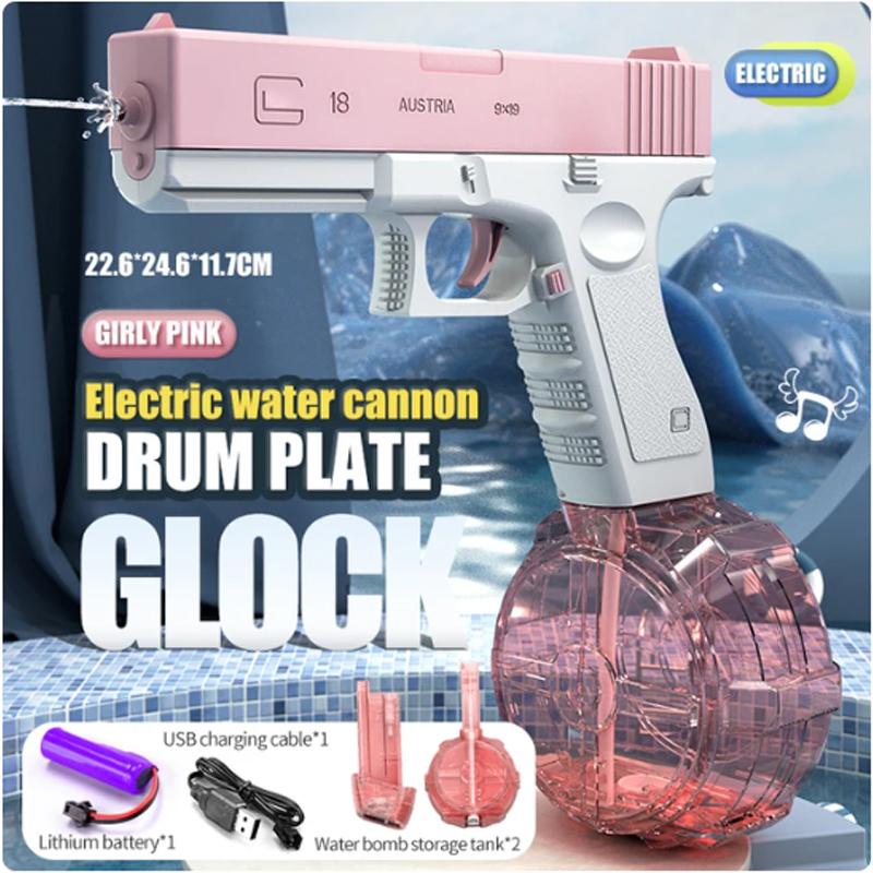 New Electric M416 Water Gun Electric Glock Pistol Shooting Toy Fully Automatic Summer Beach Toy Children Boys and Girl Gift