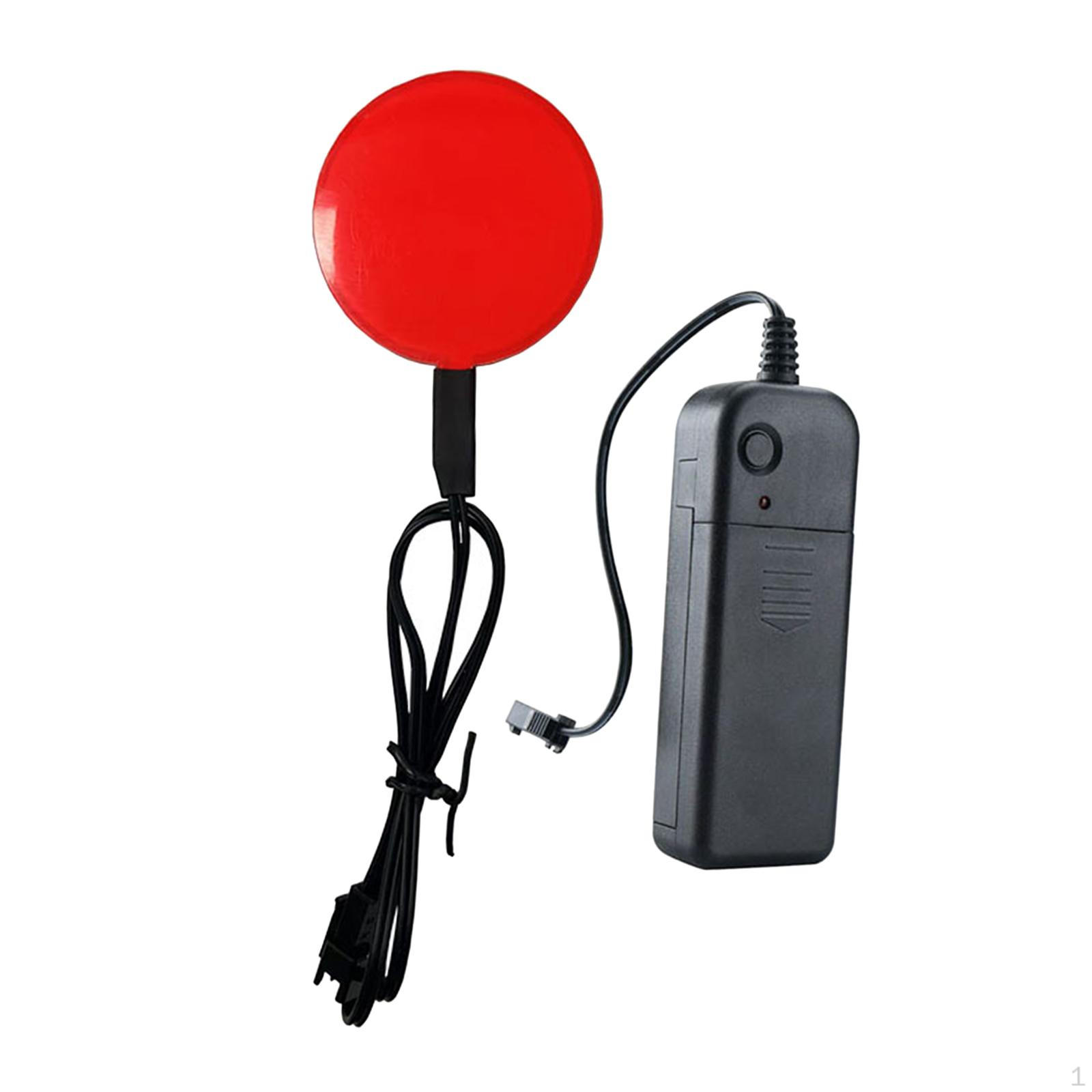 

Skeleton Decor Glowing Eyes Panel El Lights Cuttable Halloween Props Light Skulls for Masks Red 5cm