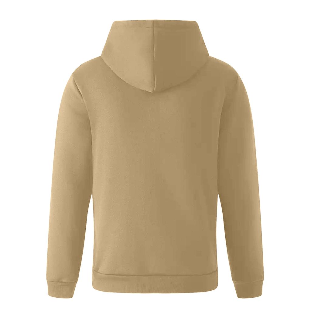 Men's Casual Athletic Jacket with Hood and Zipper, Multi-Pockets, Long Sleeve, for Fall