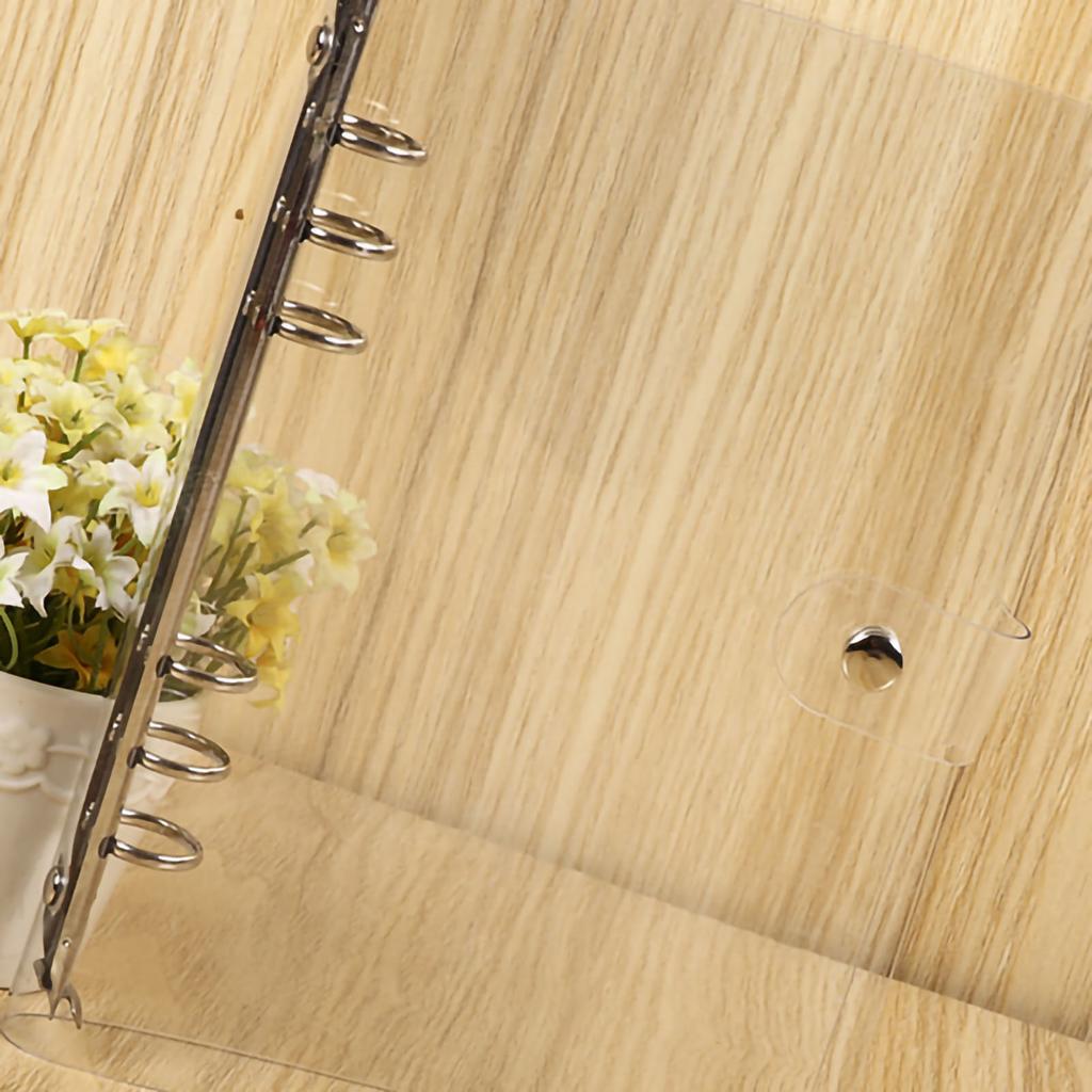 Transparent Binder Cover Snap Design Wear Resistant Eco Friendly PVC Budget Binder for School