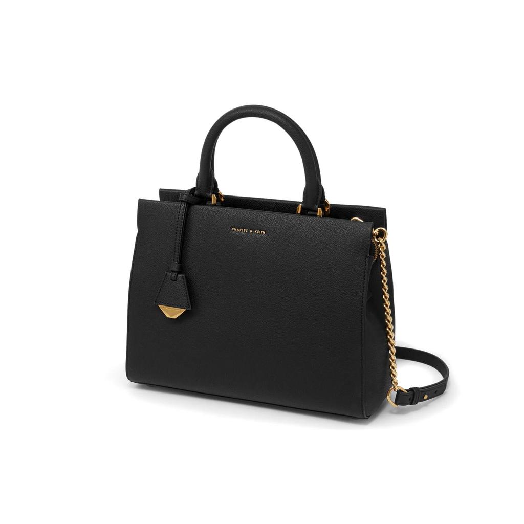 CHARLES&KEITH Pu Charles Keith Bag Handbag Large Women's Sand / Brick / Black (Unisex) Handbags CK2 50160095 2