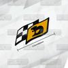 Car Badges HSV Racing Flag Trunk Emblem Metal Stickers Body Decals Letter Grille Decor For Holden HSV Astra Commodore GTS R8