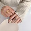 S925 Sterling Silver Roman Numeral Open Ring for Women - Trendy, Retro, and Stylish