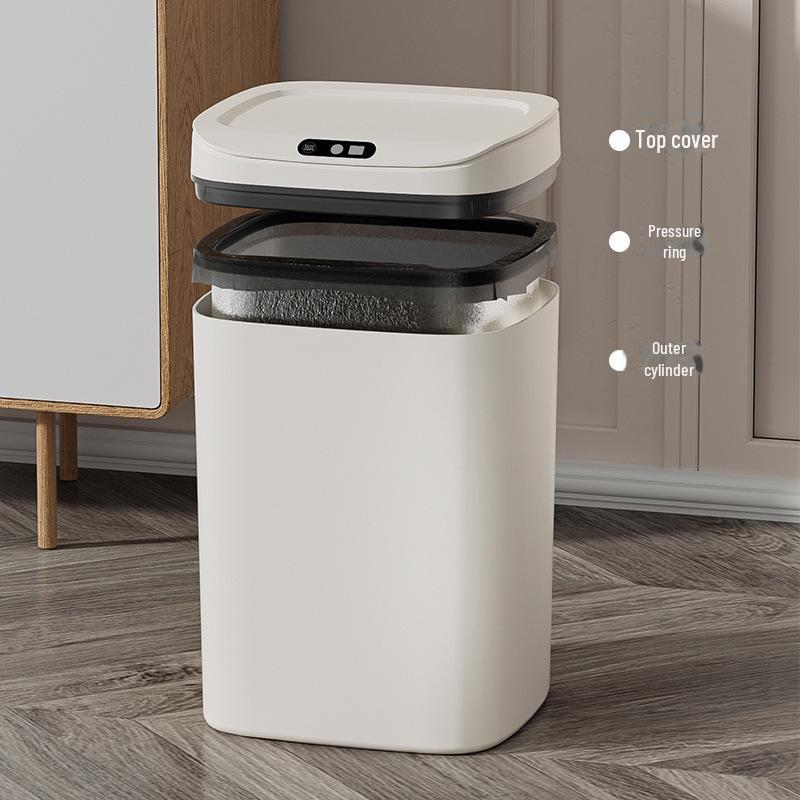 High-Capacity Automatic Sensor Trash Can for Home & Kitchen