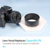 JJC Lens Hood Shade for Canon EF 50mm USM Replacement for Canon Hood Black F/1.4 Lens, ES-71II -