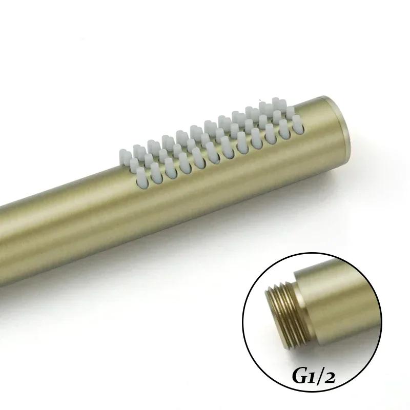 Stainless Steel Shower Brushed Gold Black Brushed Gray Handheld Head Bathroom Spray Tub