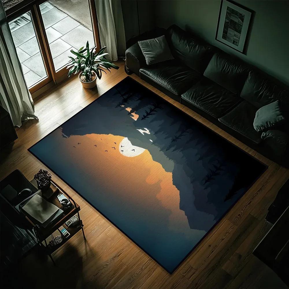 

Art Landscape Small Bedside Kitchen Bath Living Home House Bedroom Floor Mat Doormat Large Carpet Rug Decoration 80x120cm