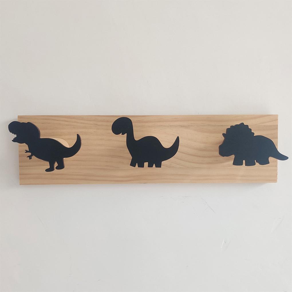Dinosaur Coat Hooks Suitable For Any Decor Easy To Install Wood Decorative Animal Dinosaur Wall Hook