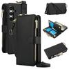Ring Lanyard Zipper Leather Wallet Case for Samsung Galaxy A55 A15 A54 A14 A53 S25 Ultra Edge S26 S22 S23 S24 Fe Plus A16 Cover