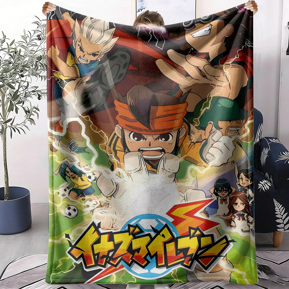 I-Inazuma E-Eleven Аниме Плед Мягкий Фланелевый Плед Легкий Охлаждающий Летний Плед для Дневного Сна на Диван Кровать Диван Путешествия