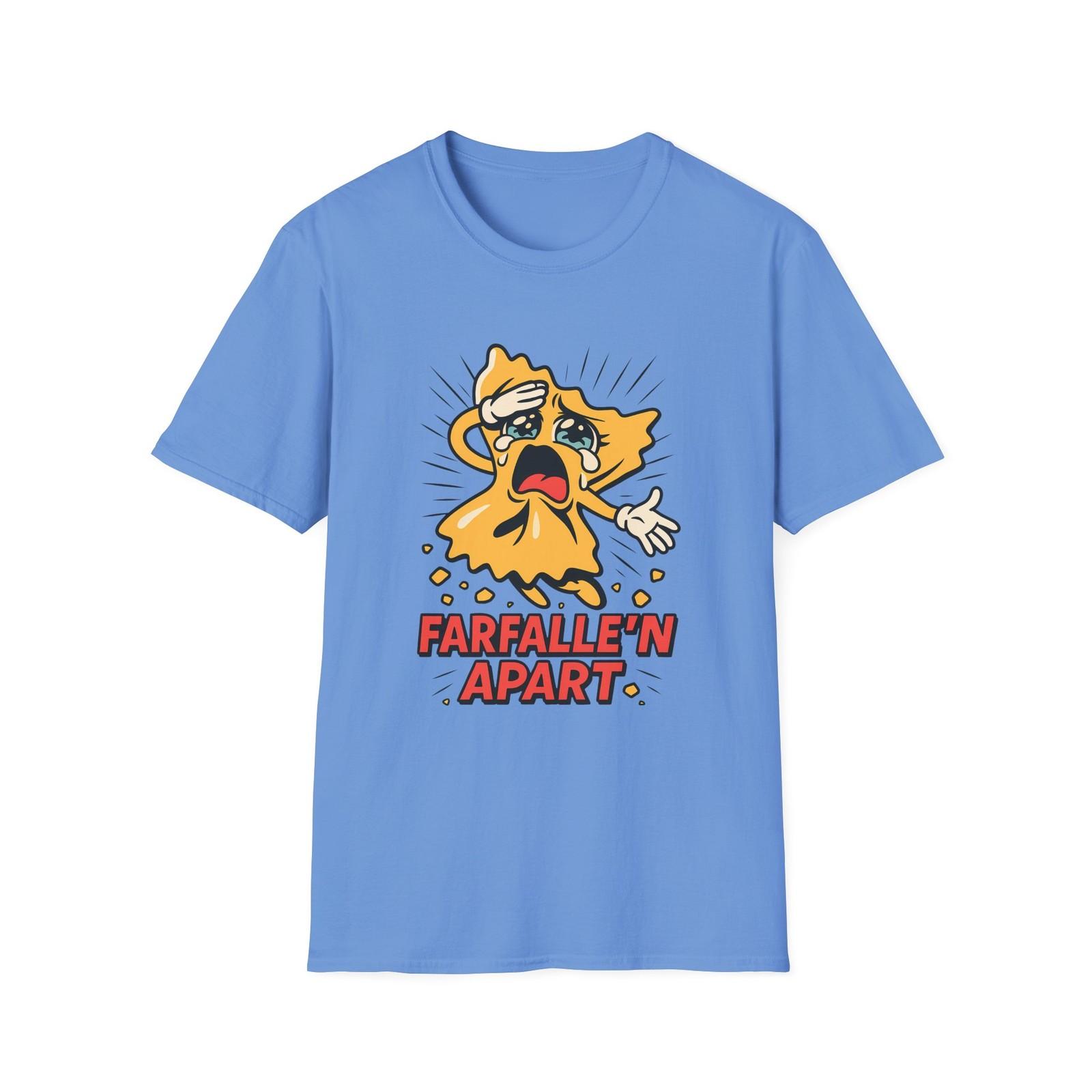 Unisex Softstyle T-Shirt Mens Womens Tees Top Retro Anime Bowtie Pasta Cartoon Food Pun Graphic 3XL
