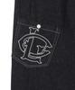 Lujeoseukeulleob Weite Bootcut Jeans Indigoblau